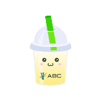 asianborrelclub kawaii abc asian boba Sticker