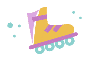 Rollerskate Moving Sticker by theinstagramexpert