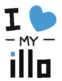 I Take It Everywhere Follow Me Sticker by illo sketchbook