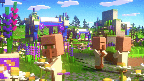 Happy Video Game GIF by Minecraft