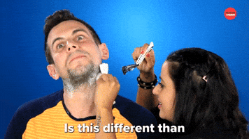 Girlfriends Shave Their Boyfriends’ Faces