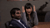 scared parks and recreation GIF