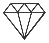Diamond Sticker by Black Math