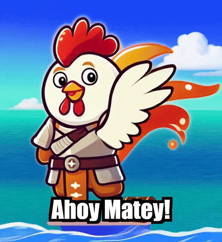 Pirate Ahoy Matey GIF by Zorooster