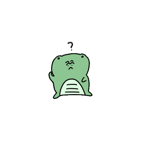 akdung giphyupload question 캐릭터 동물 Sticker