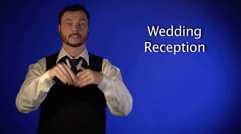 sign language wedding reception GIF by Sign with Robert