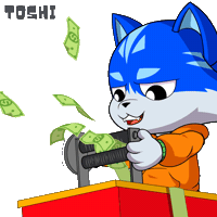 Cat Money Sticker by Toshithecat
