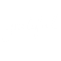 Gratitude White Lettering Sticker