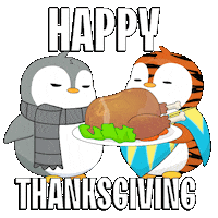 Thanks Giving Penguin Sticker by Pudgy Penguins