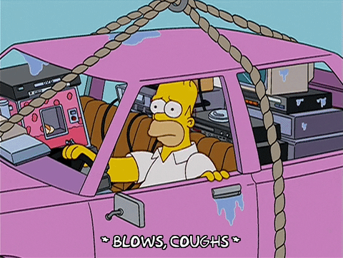 Sick Homer Simpson GIF