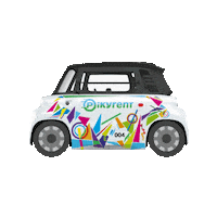 Pikyrent electric carsharing greenmobility scootersharing Sticker