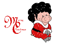 Merry Christmas Sticker by Afro Pig