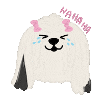 Happy Dog Sticker by Ann of Facedit