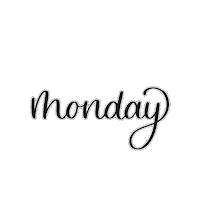 PinkPaperFox monday handlettering montag brushlettering Sticker