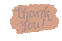 Thanks Thank You Sticker by Rachel Schelb