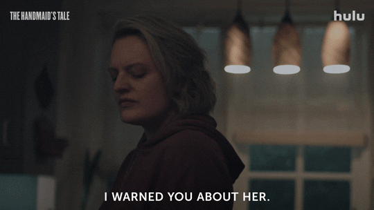 Warning Elisabeth Moss GIF by HULU