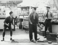 buster keaton love the 3rd background guy...minding his own business GIF by Maudit
