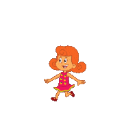 Happy Girl Sticker by 3 Palavrinhas