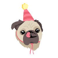 Party Dog Sticker by BECC agency