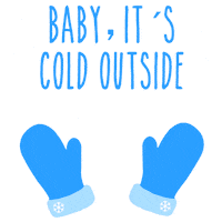 Freezing Baby Its Cold Outside Sticker by Studio Neuhaus