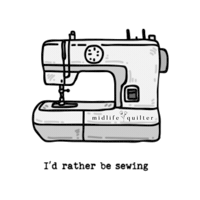 Quilting Sticker by Midlife Quilter