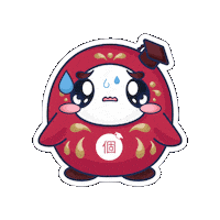 KOKOJAPAN preocupado kokochi koko japan apurado Sticker
