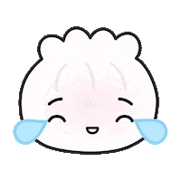 wontoninamillion laughing tears dumpling steamie Sticker