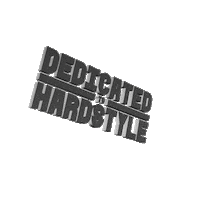 DedicatedToHardstyle hardstyle qdance defqon1 scantraxx Sticker
