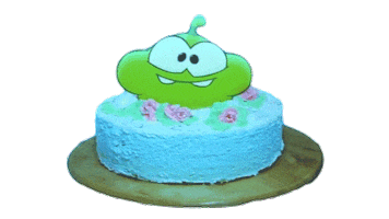 Cake Cream Sticker by Om Nom