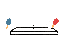 Serve Table Tennis Sticker
