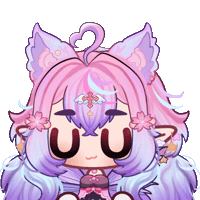 OkamiraVT anime vtuber chibi fairy Sticker