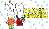 Snow Winter Sticker by Simon Super Rabbit
