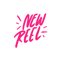 Nailedup nails new reel neon sign hot pink Sticker