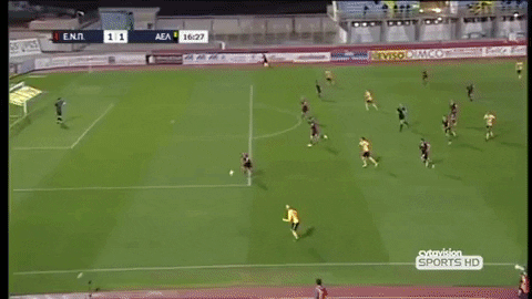 SHOOTANDGOAL giphygifmaker πάσα γιάννη γερολέμου γκολ χουράδο αελ ενπ-αελ GIF
