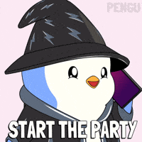 Lets Go Party GIF by Pudgy Penguins