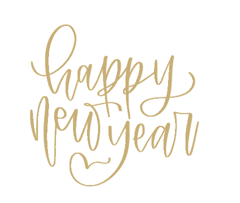 happy new year Sticker by Feather Park Lettering