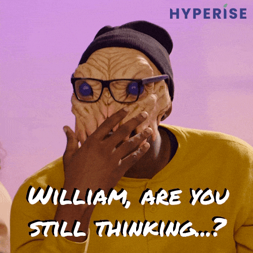 Thinking Waiting GIF by Hyperise - Personalization Toolkit for B2B Marketers