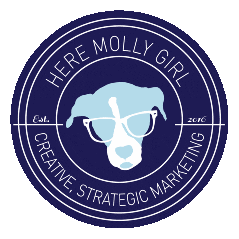 HereMollyGirl molly hmg here molly girl creative strategic marketing Sticker