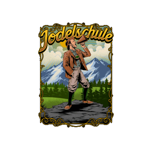Yodel Yodeling Sticker