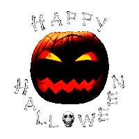 jack-o-lantern halloween Sticker by Kevin Carter