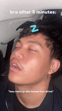 zairilhaikal bro after 5 minutes kau relax je aku teman kau drive GIF