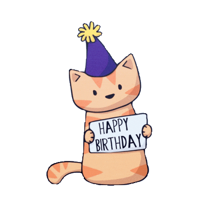 birthday celebrating STICKER by imoji