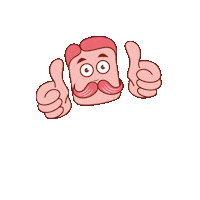 Well Done Thumbs Up Sticker by Creative Hatti