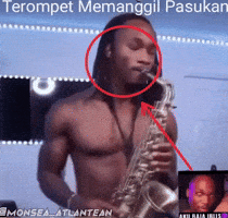 Saxophone Smile GIF