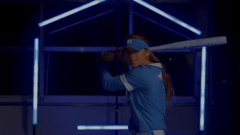 Softball Swing GIF by UNC Tar Heels