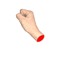 Hand Boom Sticker