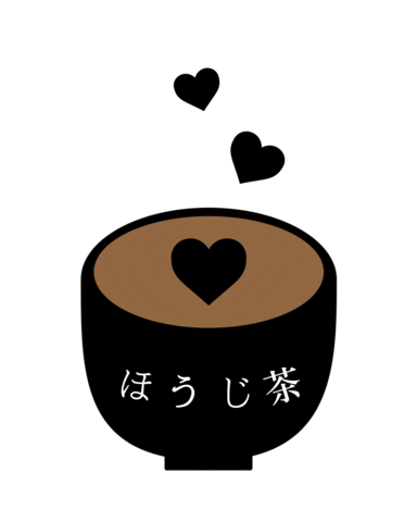 Teacup Love Sticker by Hojicha Co.