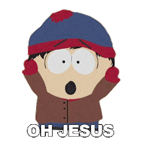 Stan Marsh Jesus Sticker by South Park