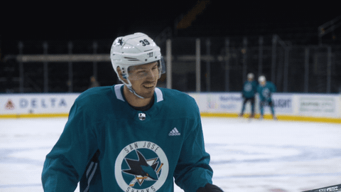 logan couture smile GIF by San Jose Sharks