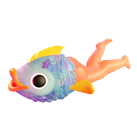 3D Fish Sticker by dieter